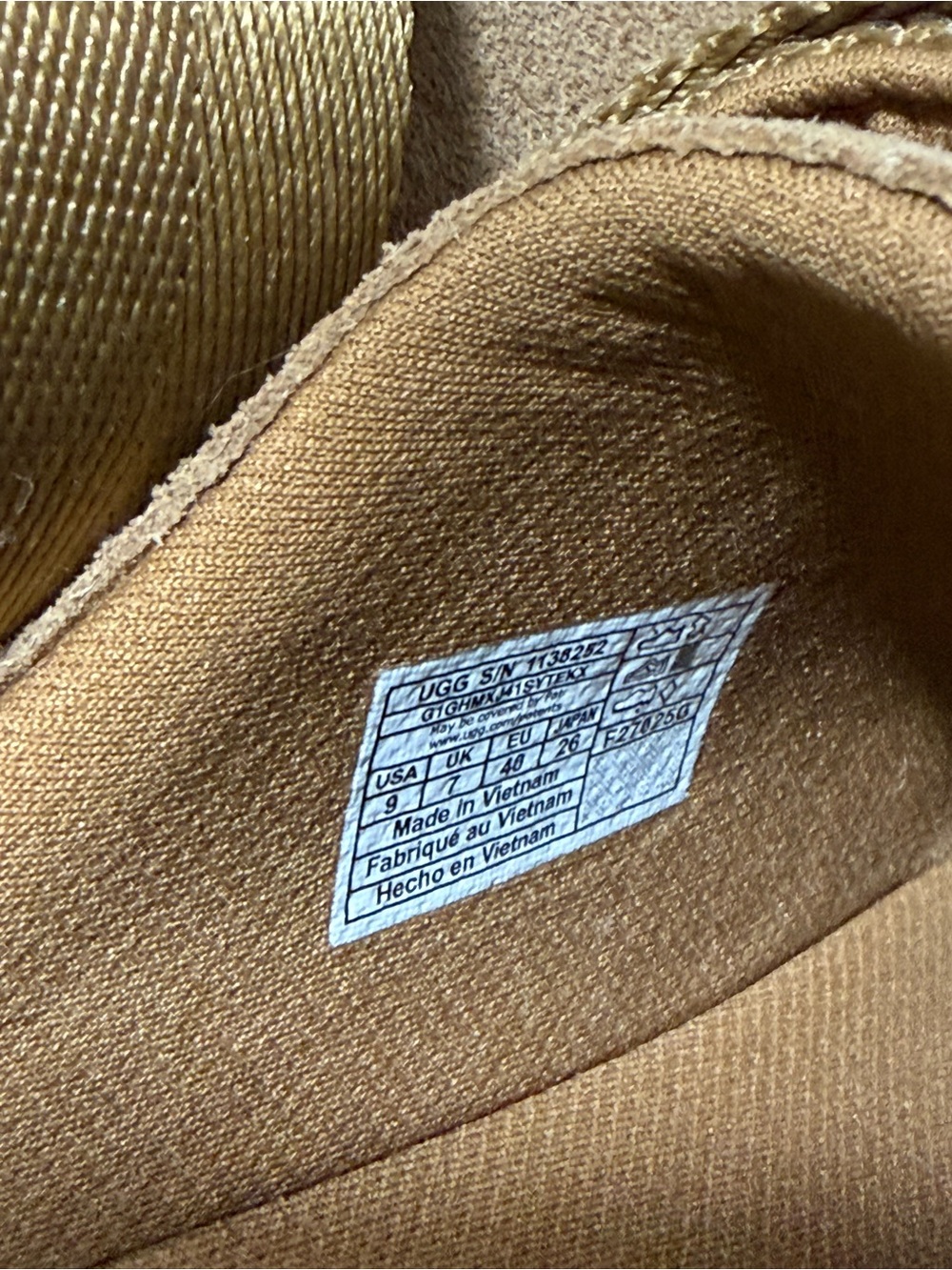 UGG women’s Suede Tan Slip-On Clog with Hook-and-Loop Stra - Picture 4 of 5